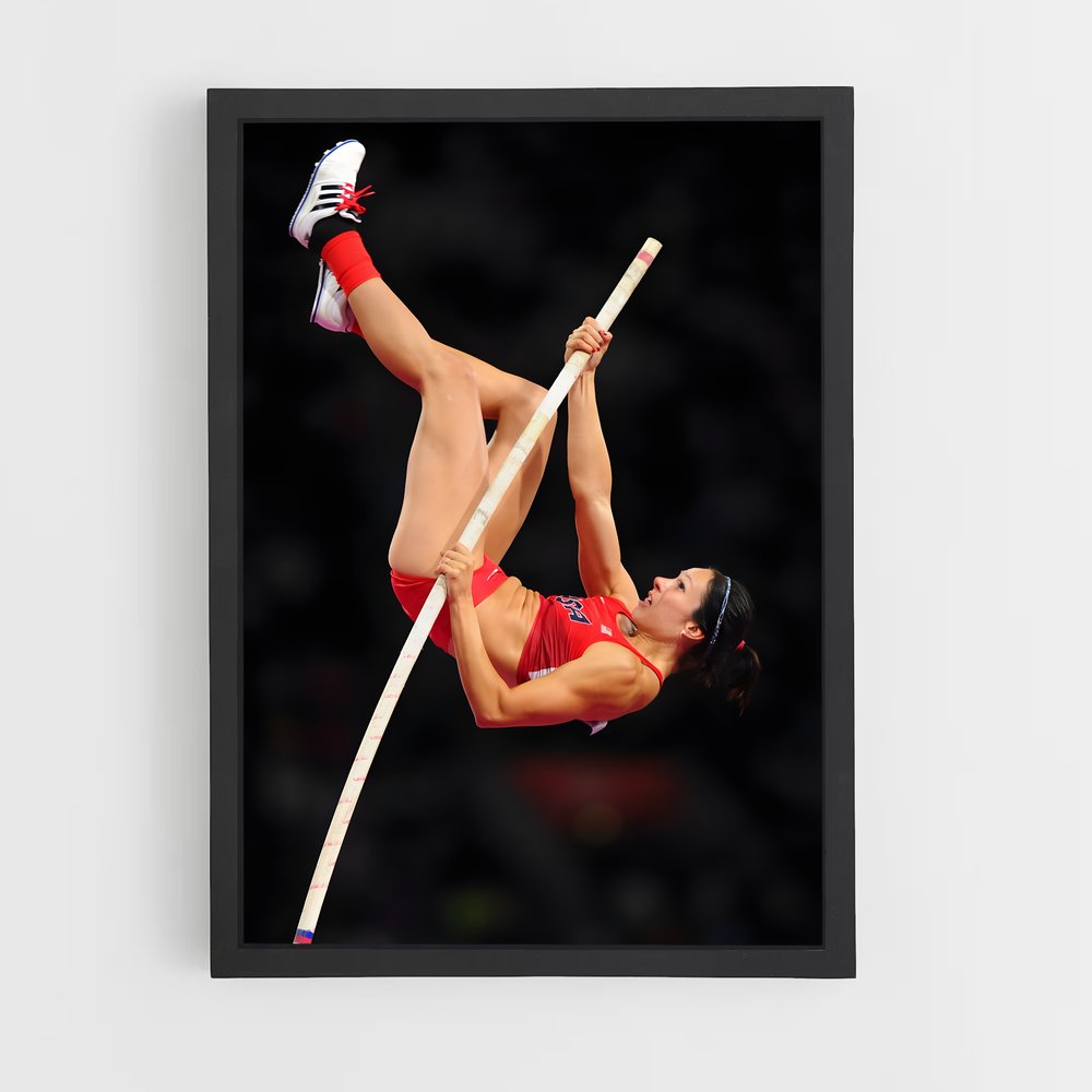 Poster Élégance au Saut – affiche Athlétisme (vue 2)